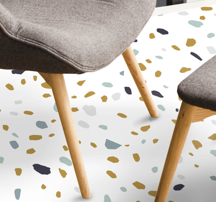 Nordic style terrazzo texture carpet - TenStickers