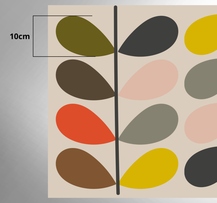 Orla Kiely pattern modern rug - TenStickers