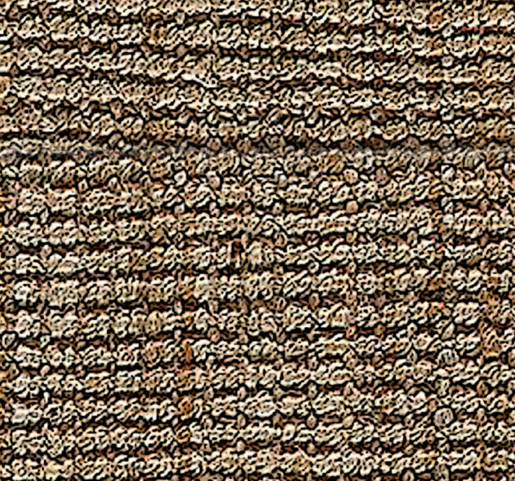 Textured vinyl rug in soft neutral shades - TenStickers