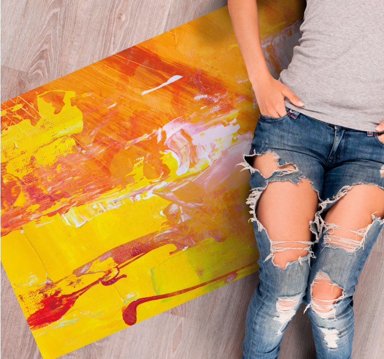 Abstract Marbling texture rug - TenStickers