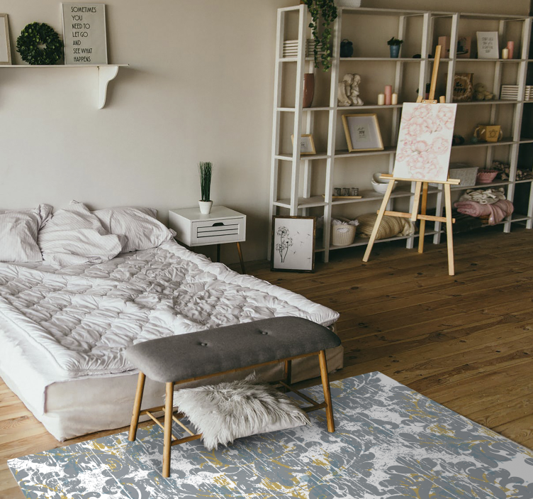 Abstract Mosaic Composition mosaic vinyl rug - TenStickers