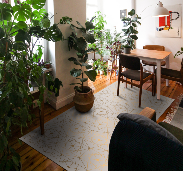 abstract pattern of lines geometric rugs - TenStickers