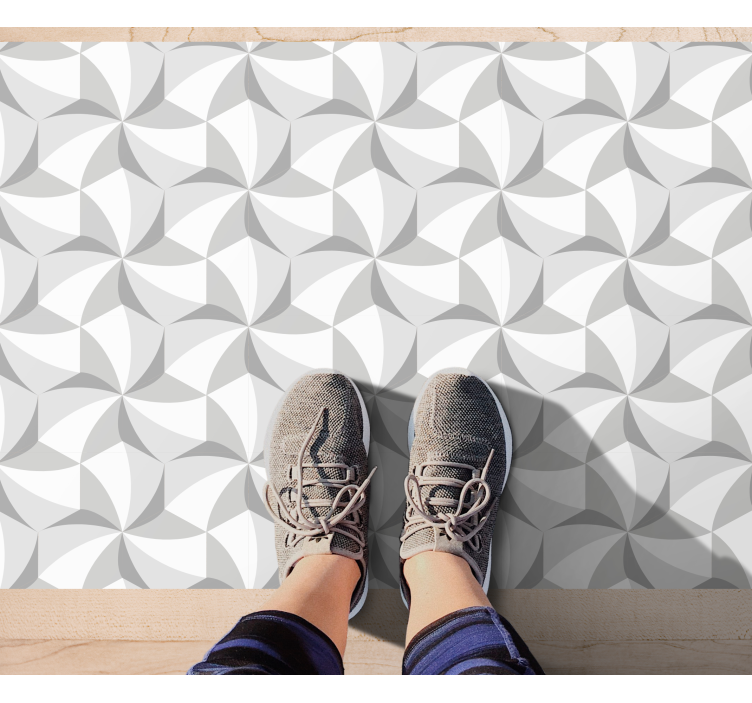 Abstract Swirl Pattern geometric rug - TenStickers