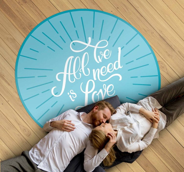 All need is love custom rug - TenStickers
