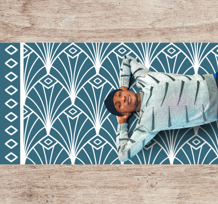 Art Deco Patterns kids vinyl rug - TenStickers