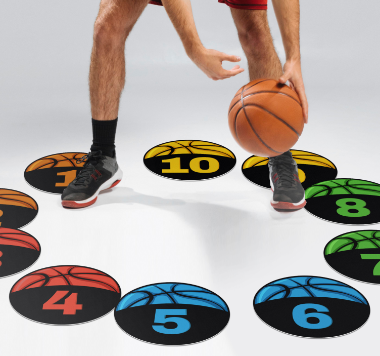 basketball training pack teenage bedroom rug - TenStickers