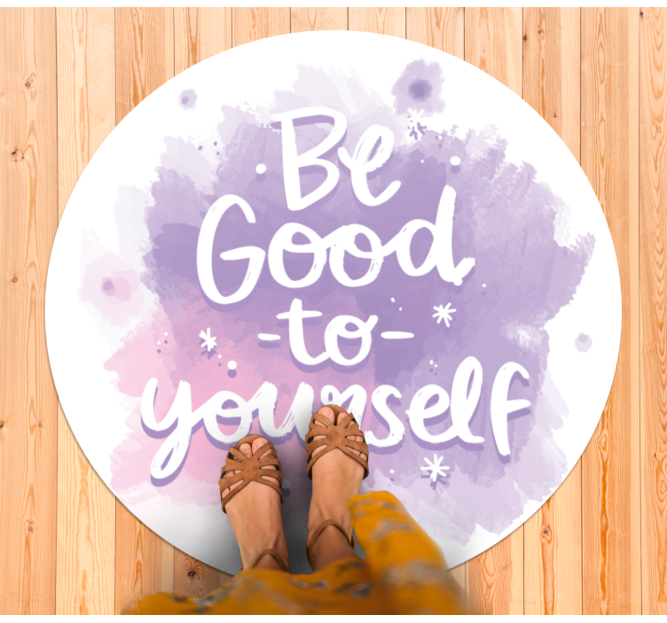 Be kind to yourself custom rug - TenStickers