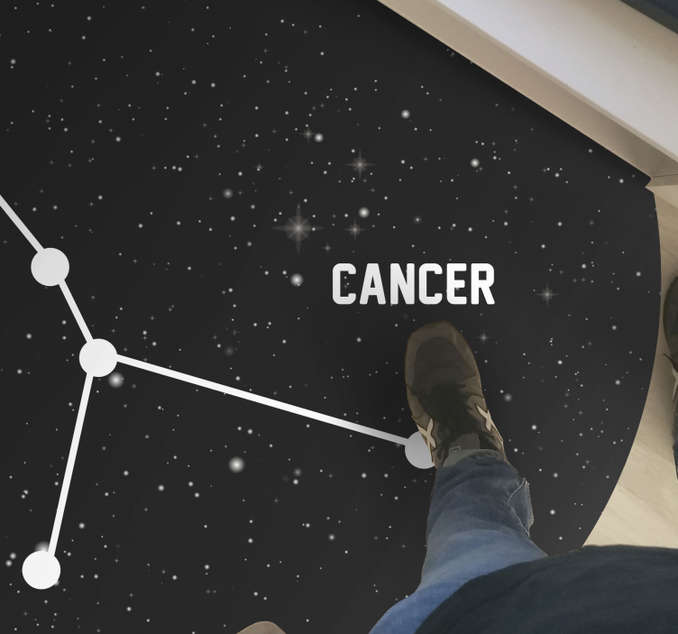 Celestial Constellation star vinyl rug - TenStickers