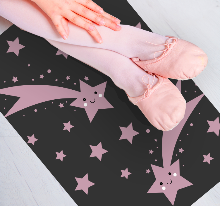 Celestial Shooting Stars rugs with stars - TenStickers