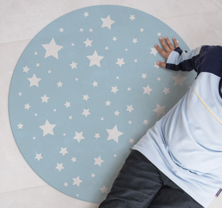 Celestial Starscape star vinyl rug - TenStickers