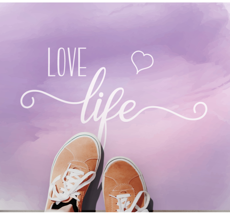 Cherish existence custom rug - TenStickers