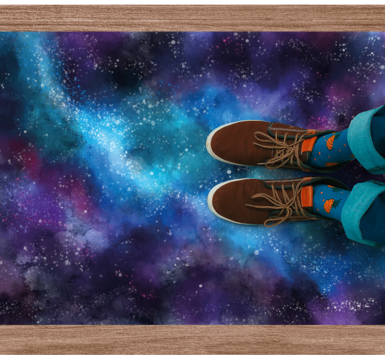Cosmic Fantasy bedroom vinyl rug - TenStickers
