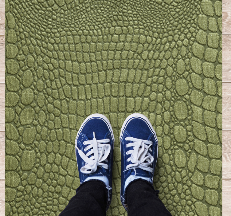 Crocodile Skin Effect textured vinyl rug - TenStickers