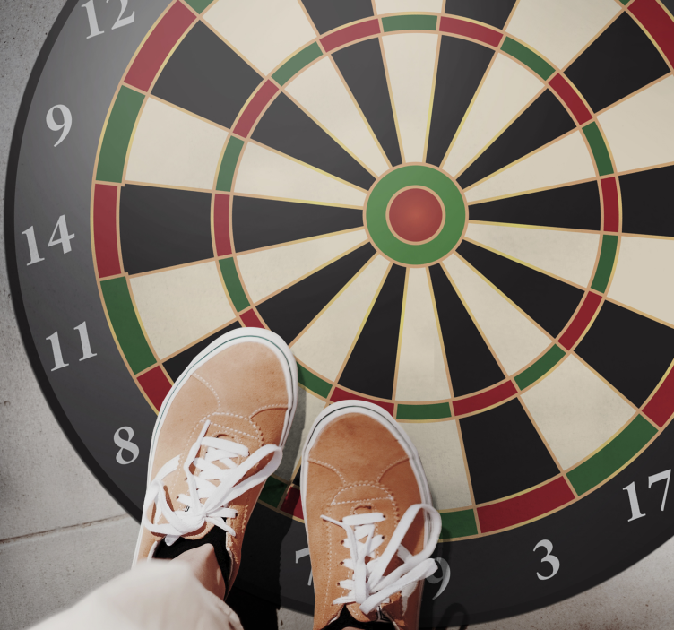 Dartboard Style teen vinyl rug - TenStickers