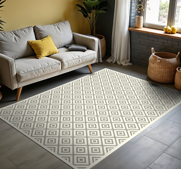 DIAMOND INSPIRATION geometric vinyl rug - TenStickers
