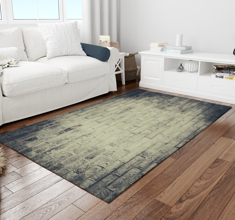 Distressed Brick minimal vinyl rug - TenStickers