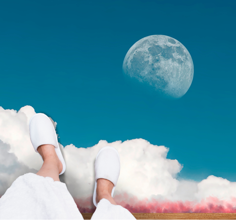 Ethereal Cloud Horizon vinyl rug - TenStickers