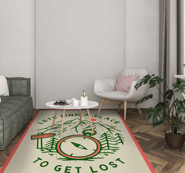 Explore Adventure Compass custom rug - TenStickers