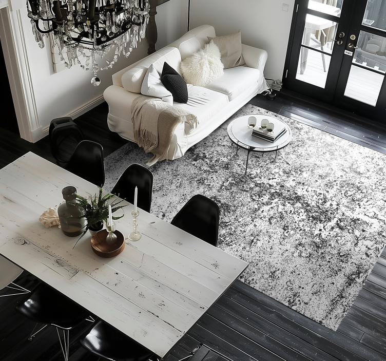 Faded grey dining room carpet - TenStickers
