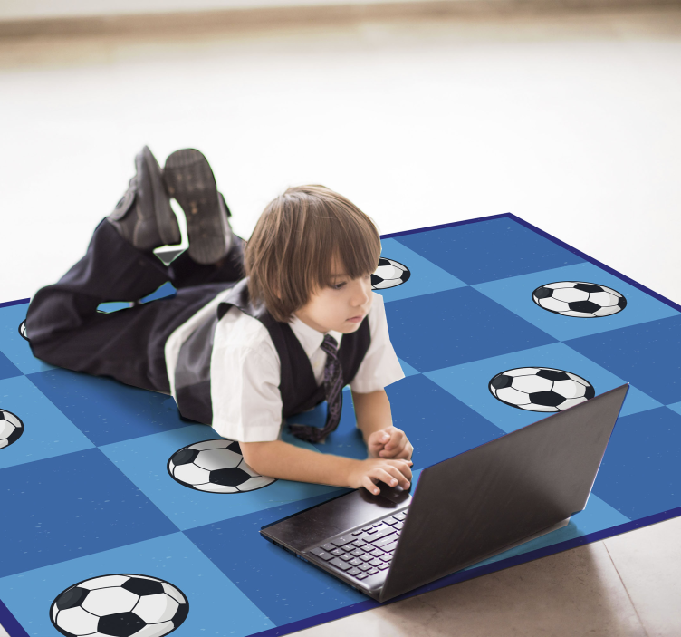 Football squares game mat - TenStickers