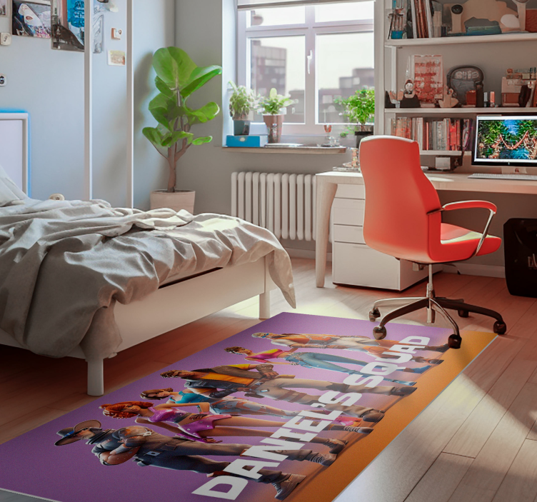 gang of characters bedroom rug - TenStickers