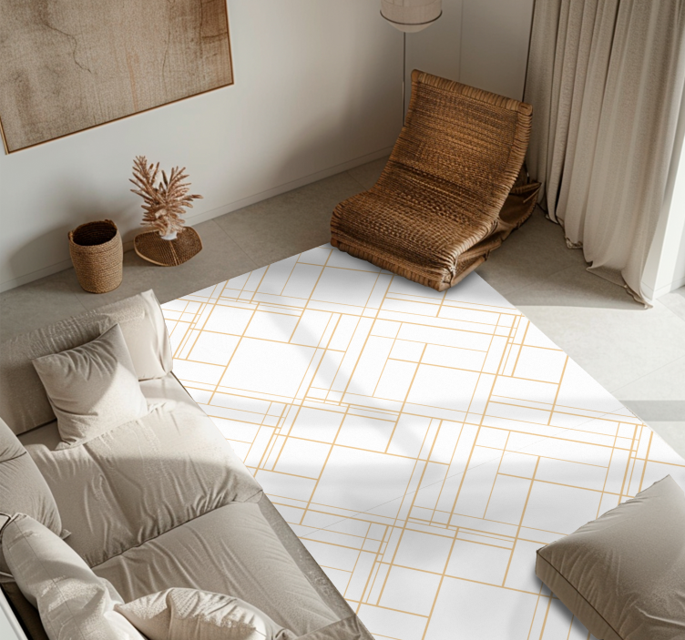 Geometric Lines Minimalist Pattern geometric rugs - TenStickers