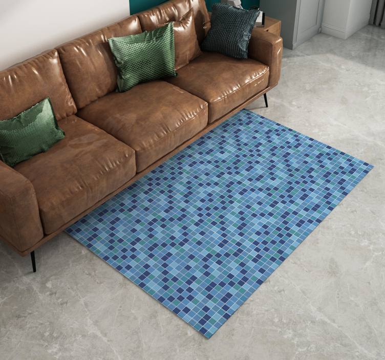 Geometric Mosaic Textile geometric rugs - TenStickers