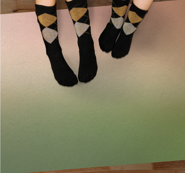 Gradient Color Blend entrance hall vinyl rug - TenStickers