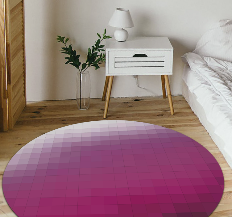 Gradient Sphere minimal vinyl rug - TenStickers