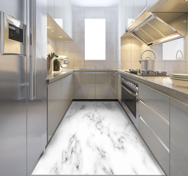 grey marble stone floor tiles - TenStickers