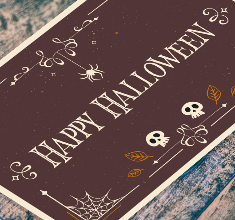 Halloween Celebration Theme halloween vinyl rug - TenStickers