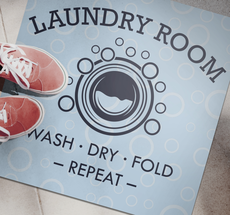 Laundry washing machine custom rug - TenStickers