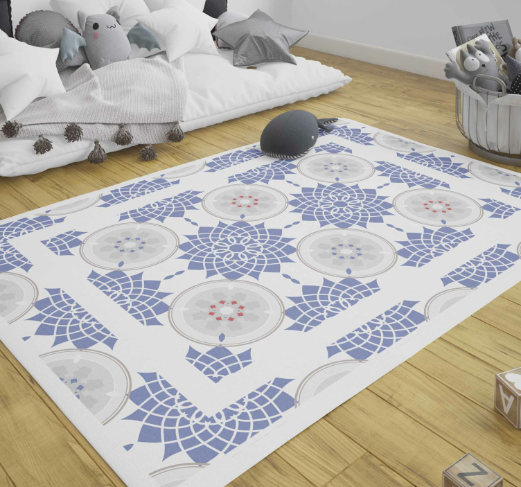 Mosaic Pattern Play mosaic vinyl rug - TenStickers