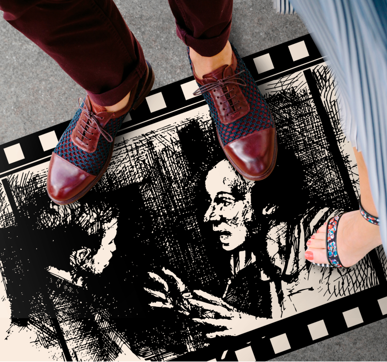 Movie Scene Art event vinyl rug - TenStickers