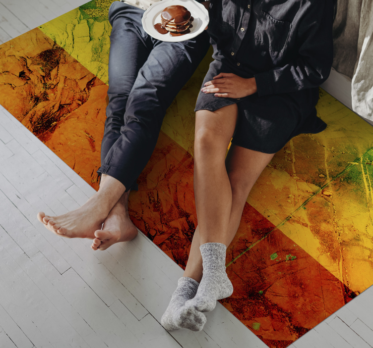 Multi color casual modern rug - TenStickers