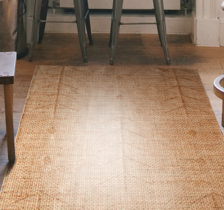 Natural Texture living room vinyl rug - TenStickers