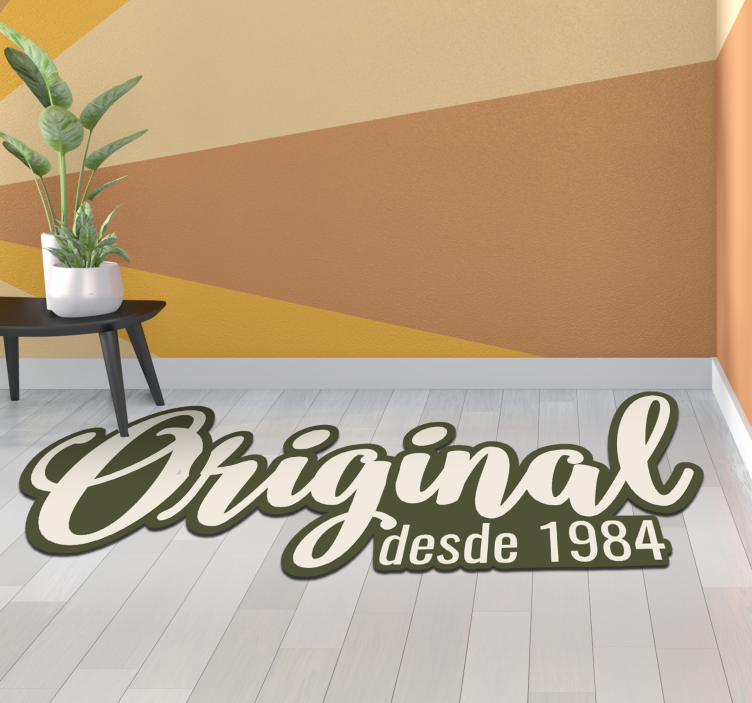 Original Since 1984 custom rug - TenStickers