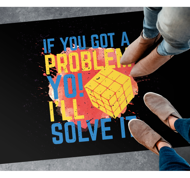 Problem Solving Message custom rug - TenStickers