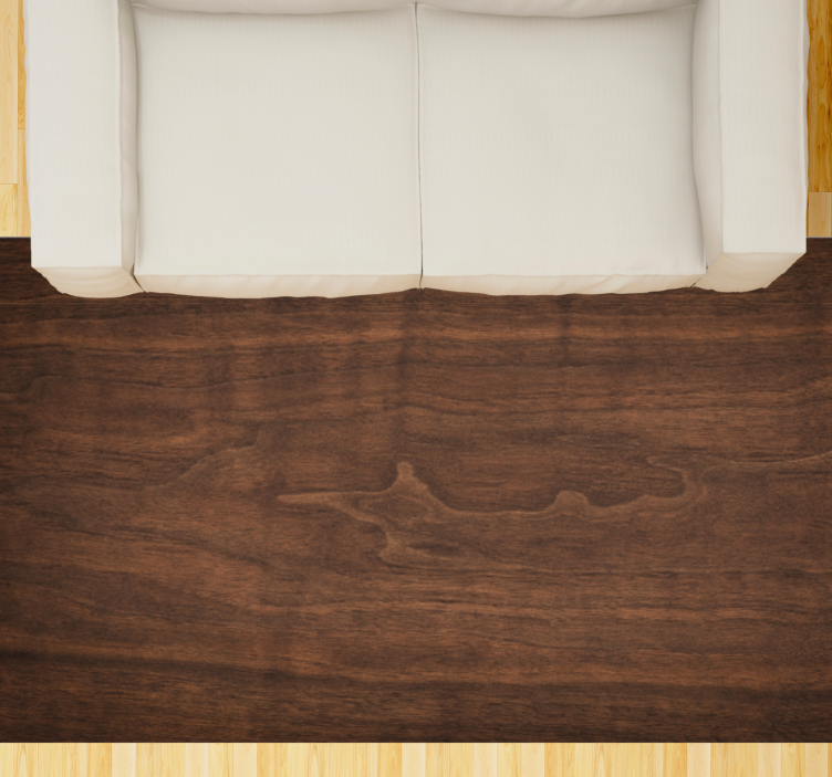 Rich Walnut Texture wood effect vinyl rug - TenStickers