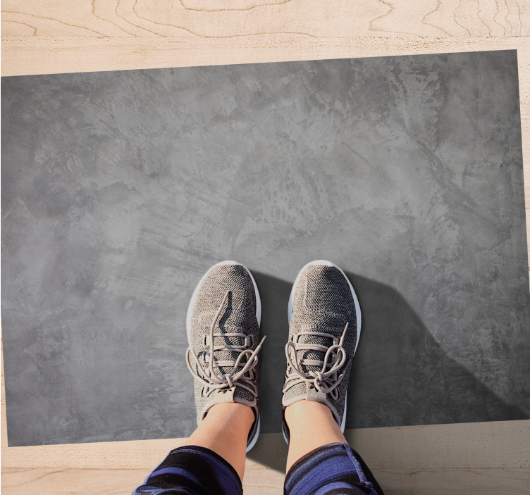 Rustic style gray pattern texture carpet - TenStickers