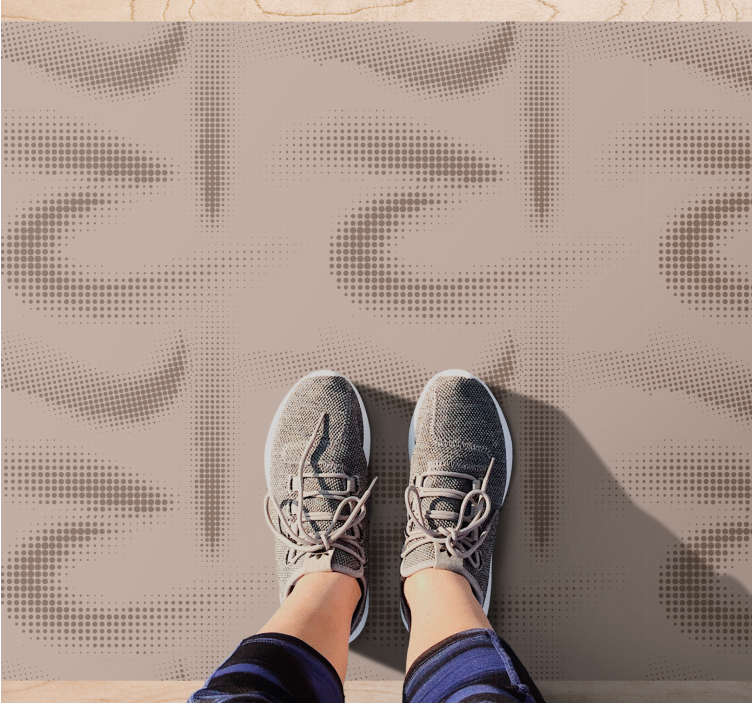 Soft Textured Swirls living room vinyl rug - TenStickers