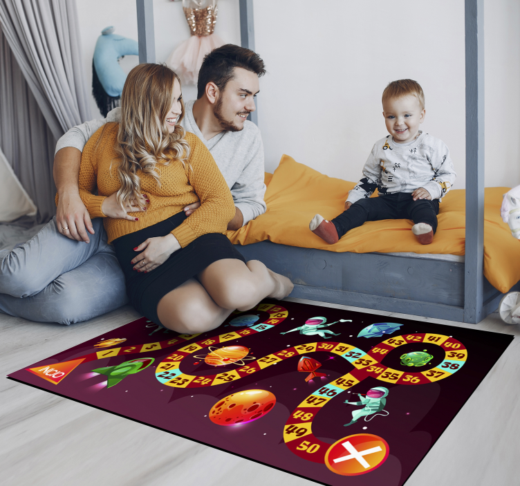 Space Adventure Game game vinyl rug - TenStickers