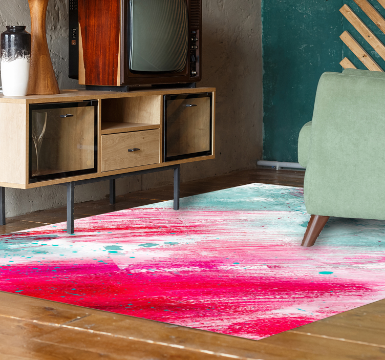 Splash of colours modern vinyl rug - TenStickers