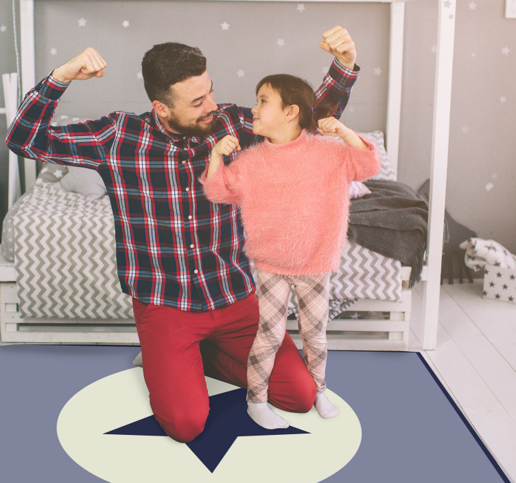 Star Centerpiece star vinyl rug - TenStickers