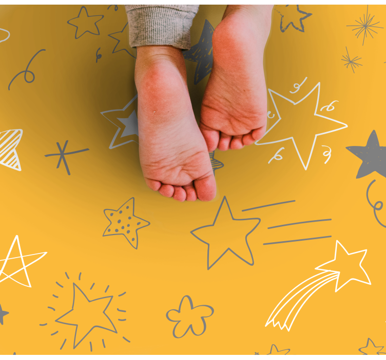 Starry Night Patterns star vinyl rug - TenStickers