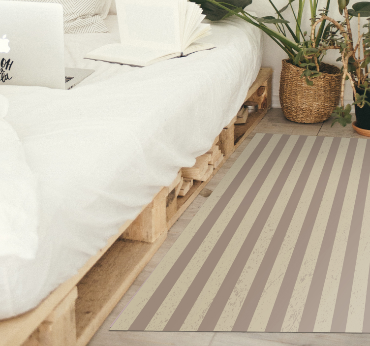 Striped Surface striped vinyl rug - TenStickers