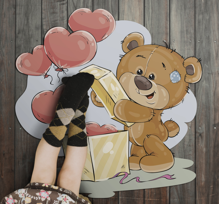 Teddy Bear Celebration nursery rugs - TenStickers