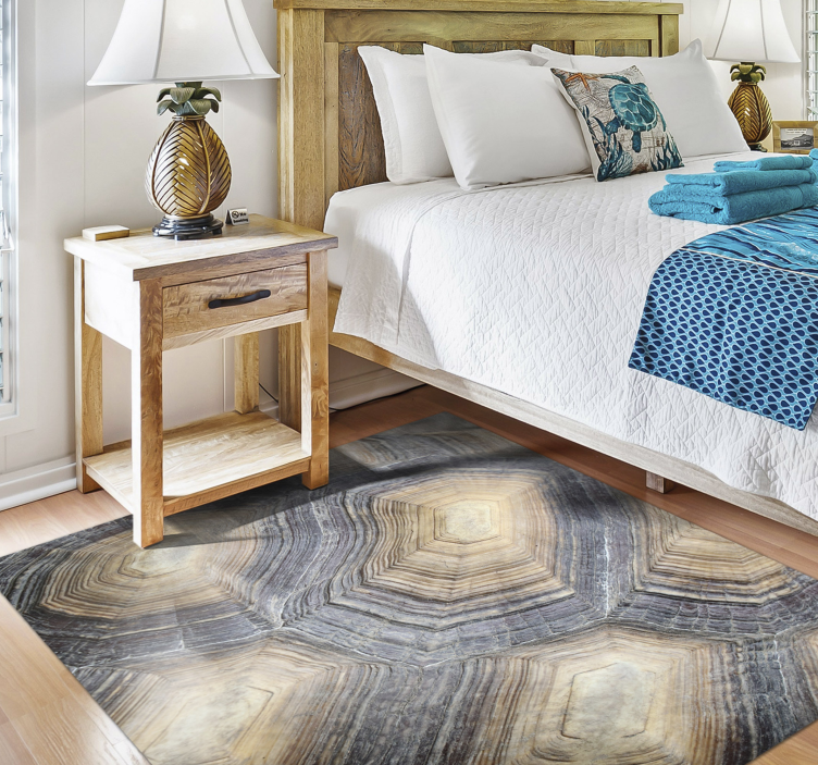 Textured Agate textured vinyl rug - TenStickers