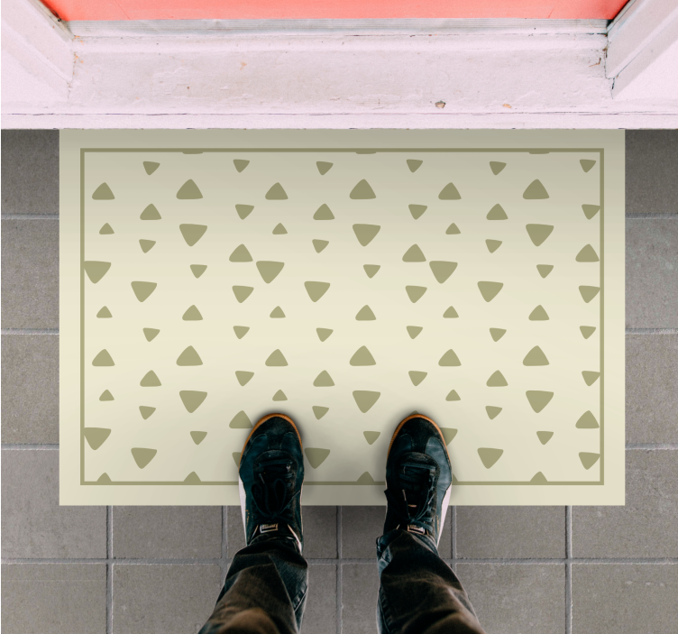 Triangular Pattern geometric rug - TenStickers
