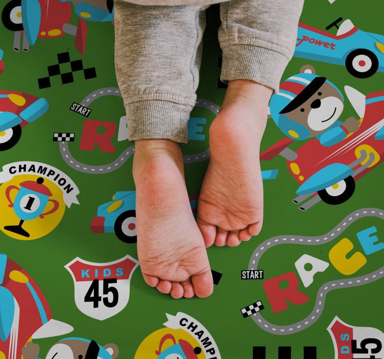 Vinyl rug circuit formula 1 road for kids - TenStickers